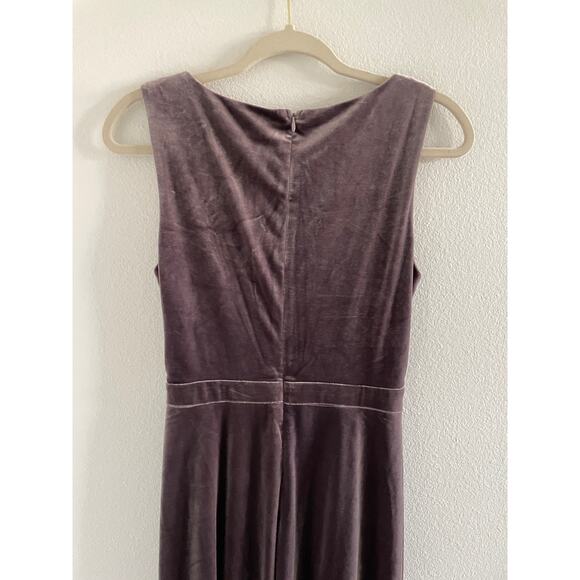 Lulus Dusty Purple Velvet Sleeveless Maxi Dress Medium - Picture 9 of 11